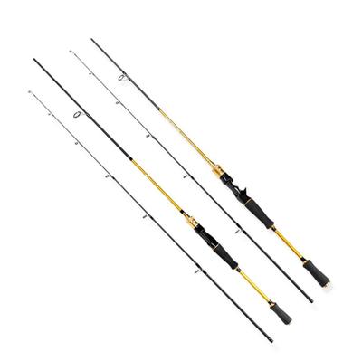 New Golden Spinning Casting Carbon Fiber Bass Trout Lure 2 Sections 1.8M 2.1M 2.4M Fishing Rod