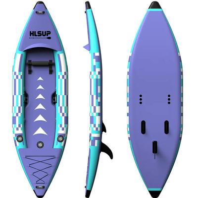 Portable Lightweight Kayak Set Boat Canoe Inflatable Fishing a Family 2 1 Kayak Sit on Top Fishing K