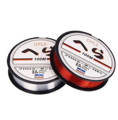 100M High quality nylonfiber 4lb-40.6lb strong 2mm nylon monofilament sea fishing wire Nylon Fishing