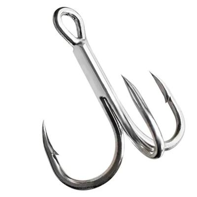 Fishing Hook High Carbon Steel Treble Overturned Fishing Tackle Round Bend