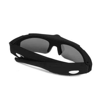 Smart Sunglasses outdoor cycling fishing polarized digital glasses with headphones and camera Black