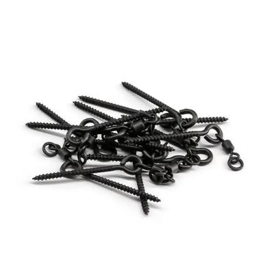 Carp Fishing Bait Screw Boilie Screw With Ring Pop Up Peg Pellet Holder Bait Stop Matte Black Termin