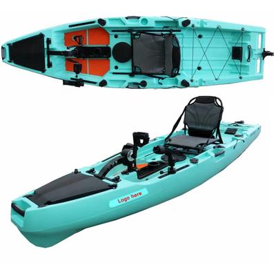 11ft high quality wide and stable fishing rotational kayak with propeller pedal drive for sale