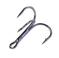 Carbon steel treble fish hooks 8# triple lure fishing hooks