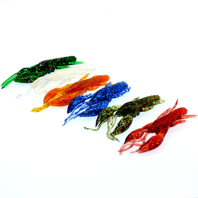 70mm 6g PVC Plastic Lifelike Big Game Artificial Fishing Lobster Bait Freshwater Luminous Crawfish S