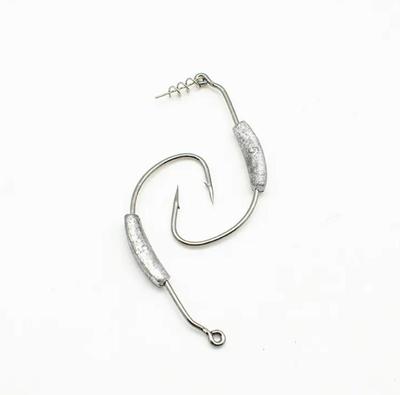 60mm 5g High Carbon Steel Lead Jig Sharp Single Fishing Hooks For Freshwater Saltwater