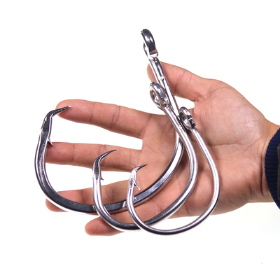 Fishing Tuna Circle Hooks - Extra Strong Stainless Steel Big Game Saltwater Fishing Hooks for Tuna C