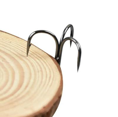 Treble hooks saltwater high carbon steel treble hooks fishing 1# 2# 4# 6# 8# triple hooks