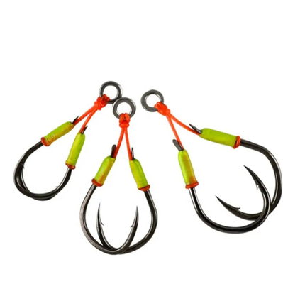 12# 14# 16# Double Fishing Hooks Strong High Carbon Steel Hook Jigging Hook