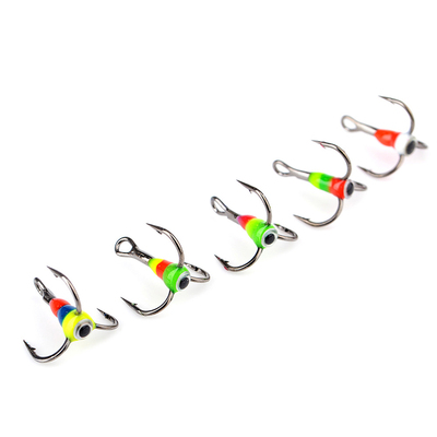 High Carbon Steel Treble Hook Carp Winter Ice Fishing Hook