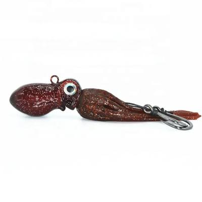 Octopus Lead Jig Head UV TPR With Hook Soft Fishing lures
