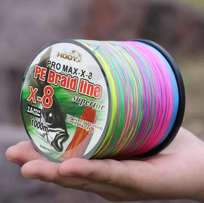 Fishing equipment 1000M 12 8 Strand Fishing Threads Colorful Strong Multifilament sea Saltwater PE b