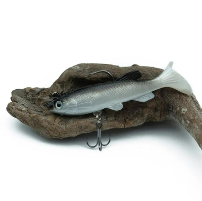 Eyes Lead Jigs Soft Fishing Lures with Hook Sinking Swim Bait for Saltwater Freshwater