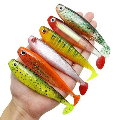 115mm 12.7g Premium PVC soft lure 3D eyes T tail plastic fishing lures