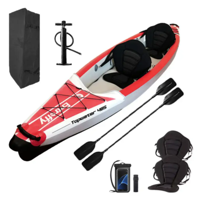 High Quality Inflatable Drop Stitch Fishing Surfing Canoe Rowing Boat Inflatable kajak Kayak for Adu